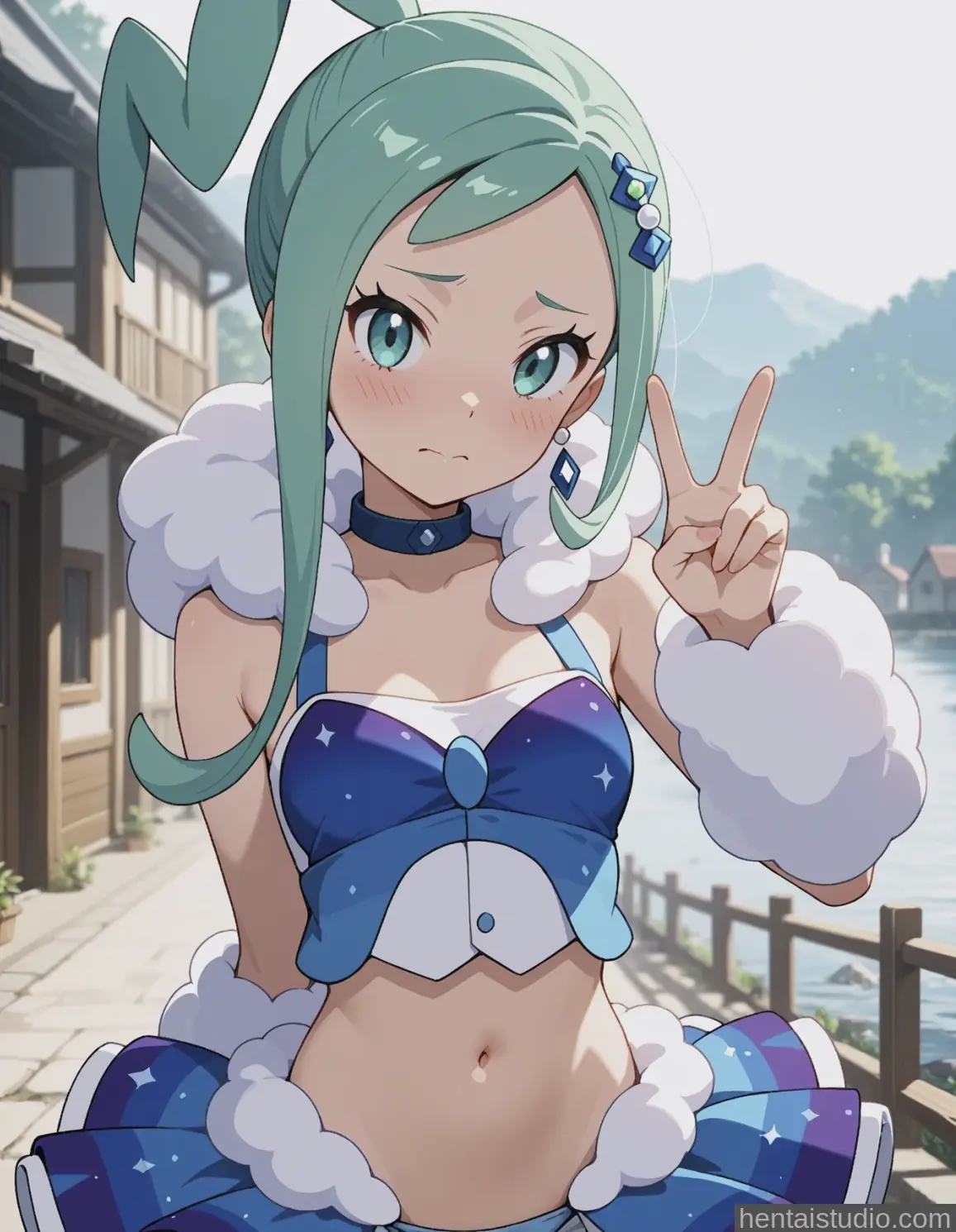 Lisia from Pokemon hentai art 10 of 82