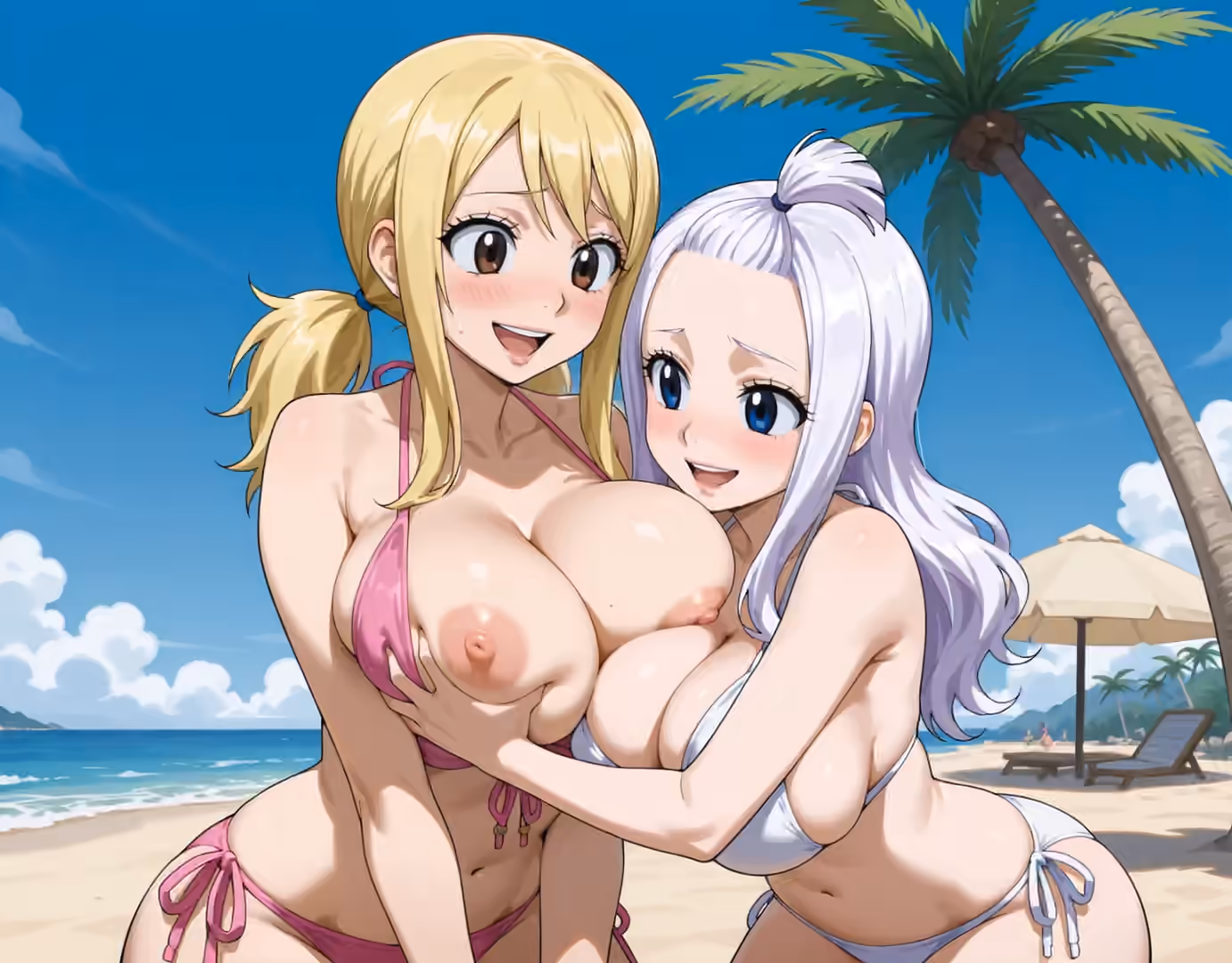 Lucy Heartfilia x Mirajane Strauss - Fairy Tail - Hentai Gallery - 30 Images — image 3 of 30