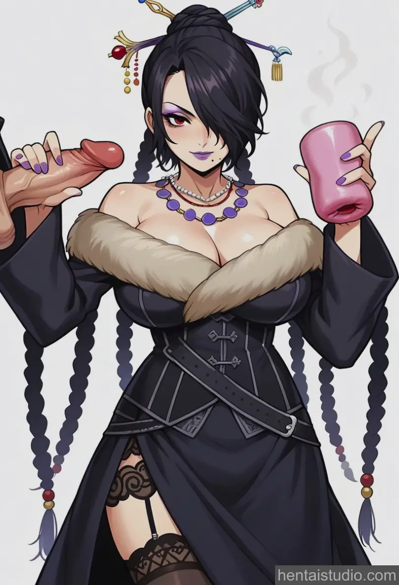 Lulu from Final Fantasy hentai art 3 of 100