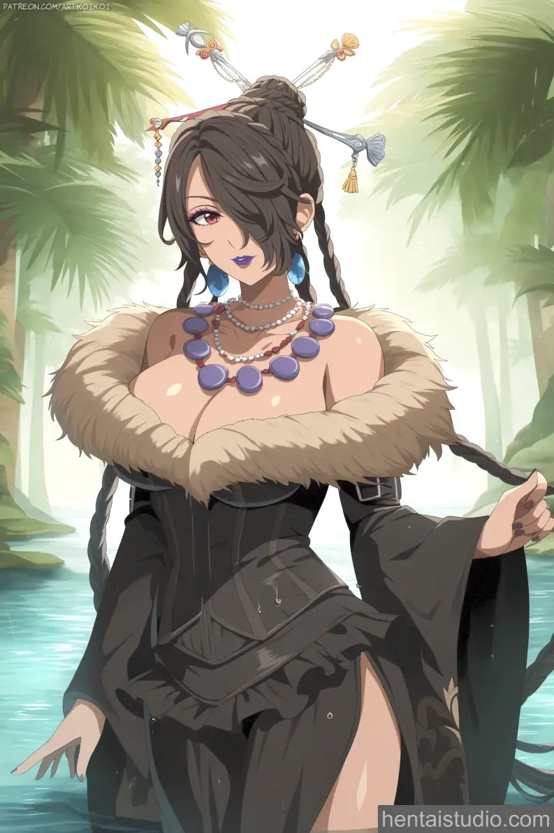 Lulu from Final Fantasy hentai art 1 of 21