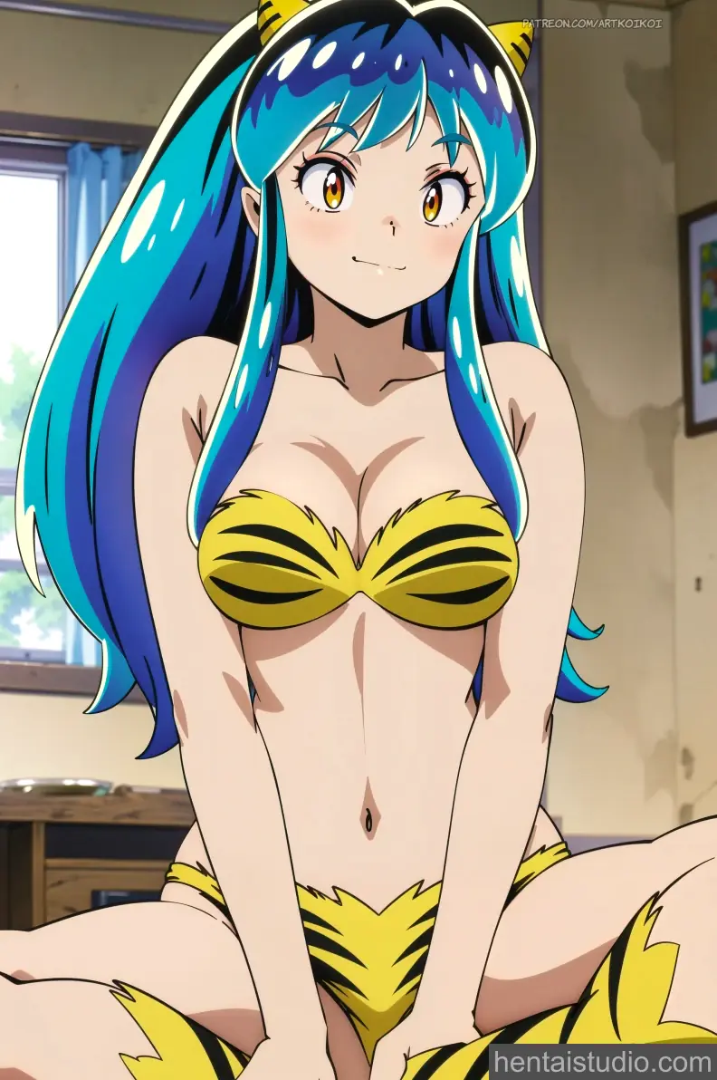 Lum from Urusei Yatsura hentai art 1 of 18
