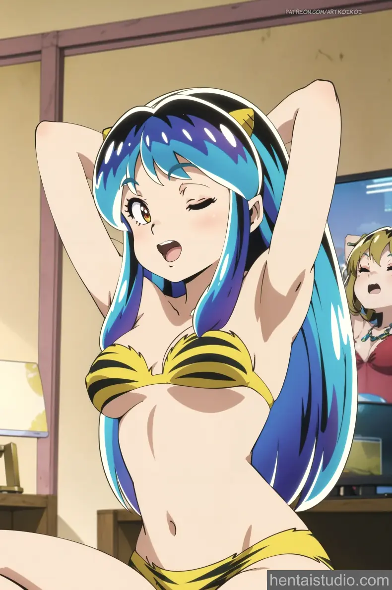 Lum from Urusei Yatsura hentai art 12 of 18