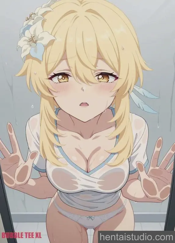 Lumine from Genshin Impact hentai art 5 of 9