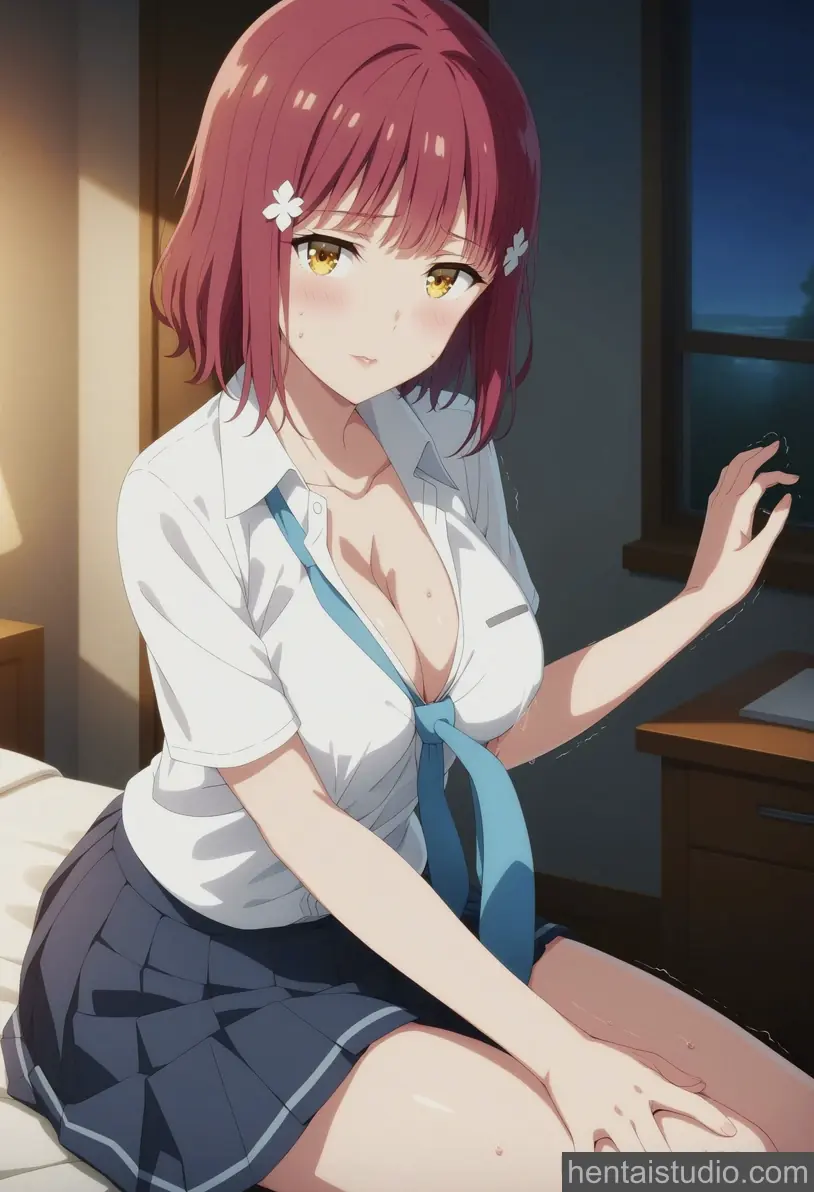 Maaya Narasaka from Days With My Stepsister hentai art 2 of 6