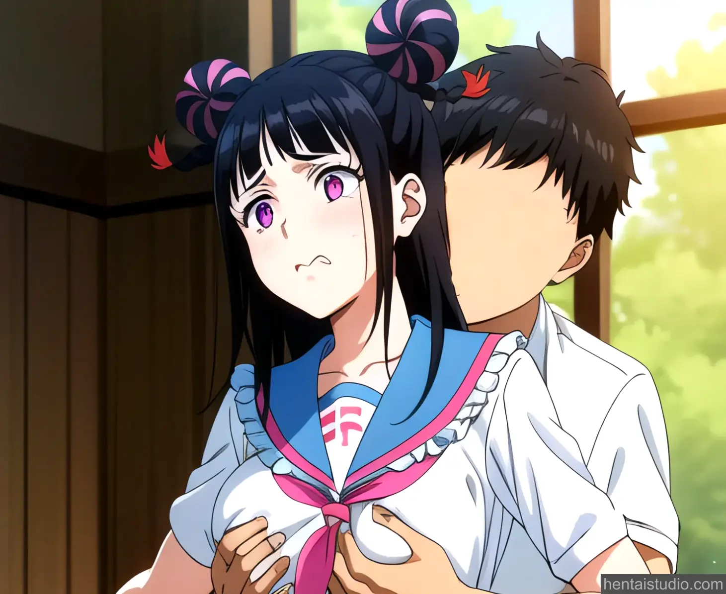 Mahoro Jin from Bucchigiri hentai art 9 of 66