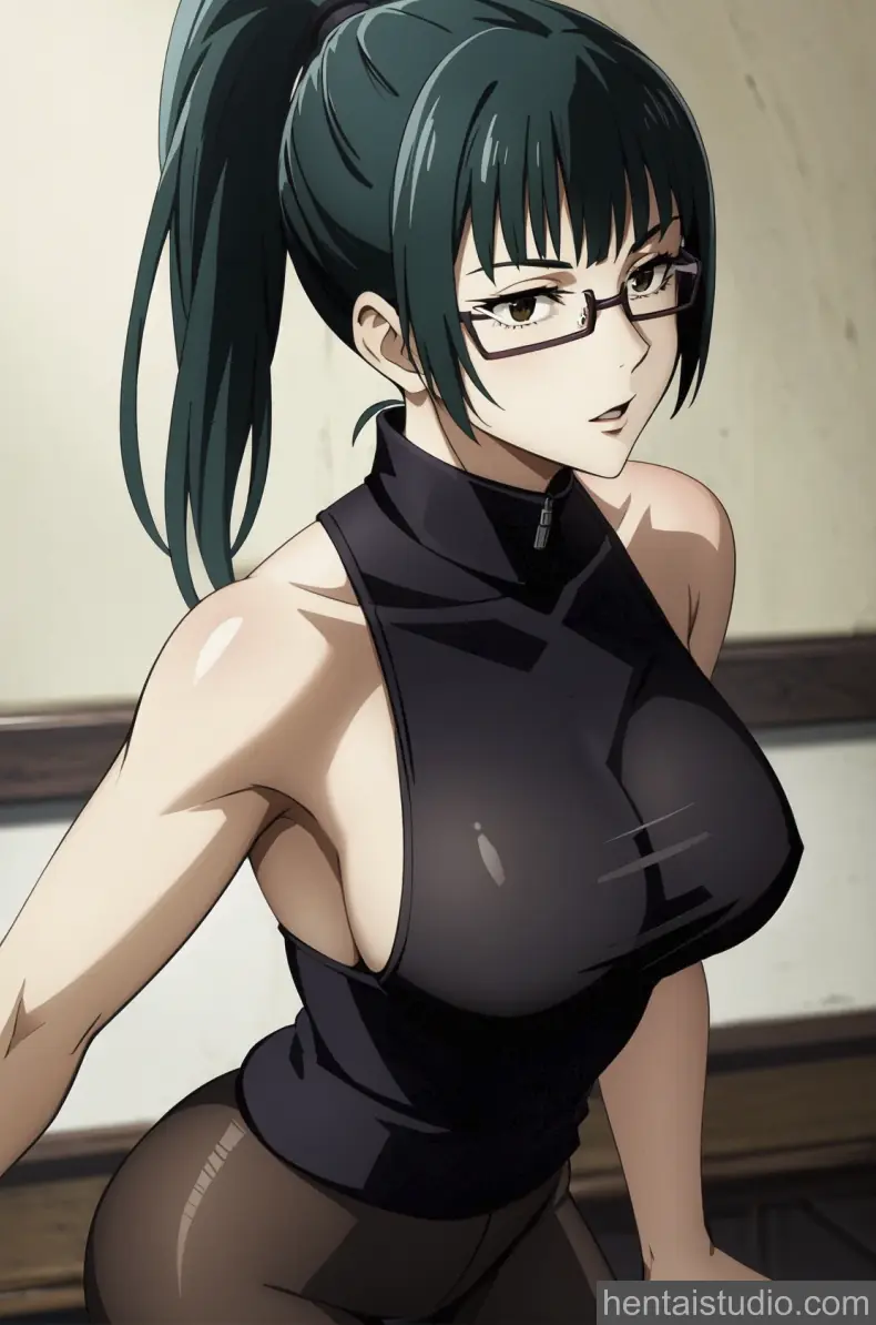 Maki Zenin from Jujutsu Kaisen hentai art 30 of 41