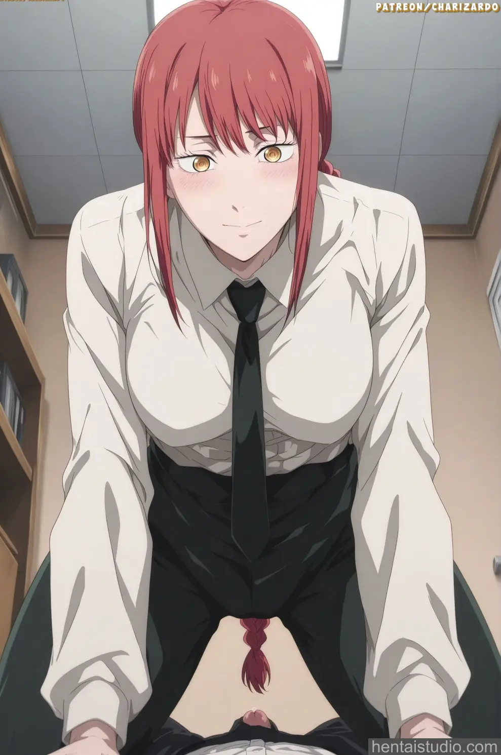 Makima from Chainsaw Man hentai art 10 of 89