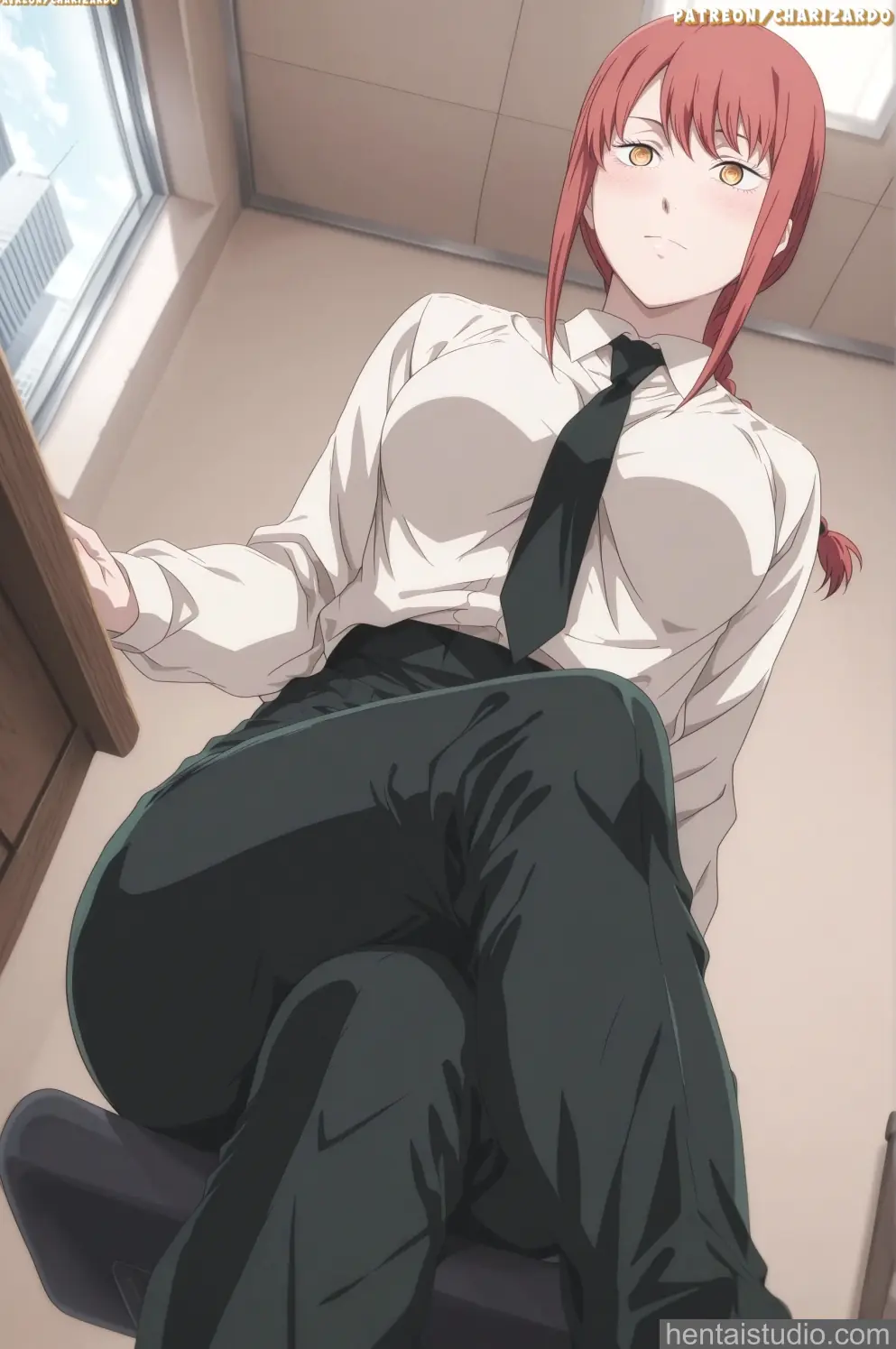 Makima from Chainsaw Man hentai art 12 of 89