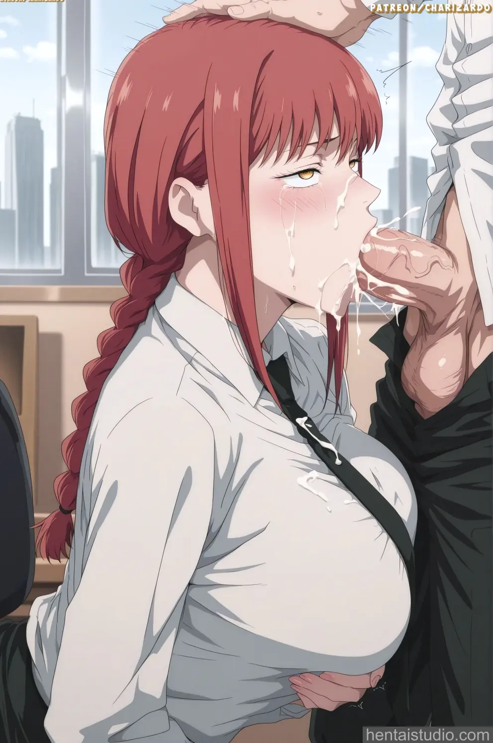 Makima from Chainsaw Man hentai art 15 of 89