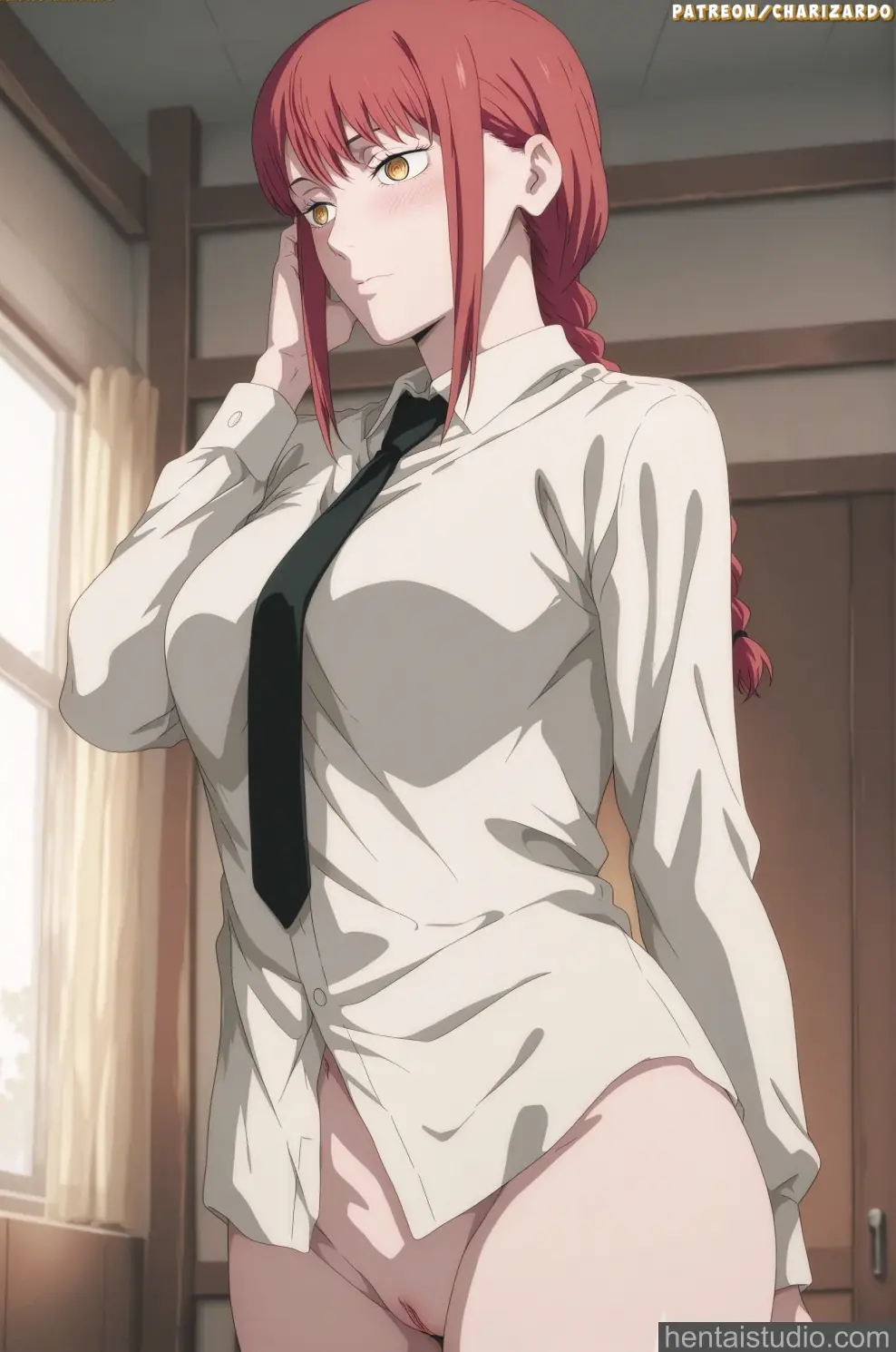 Makima from Chainsaw Man hentai art 2 of 89