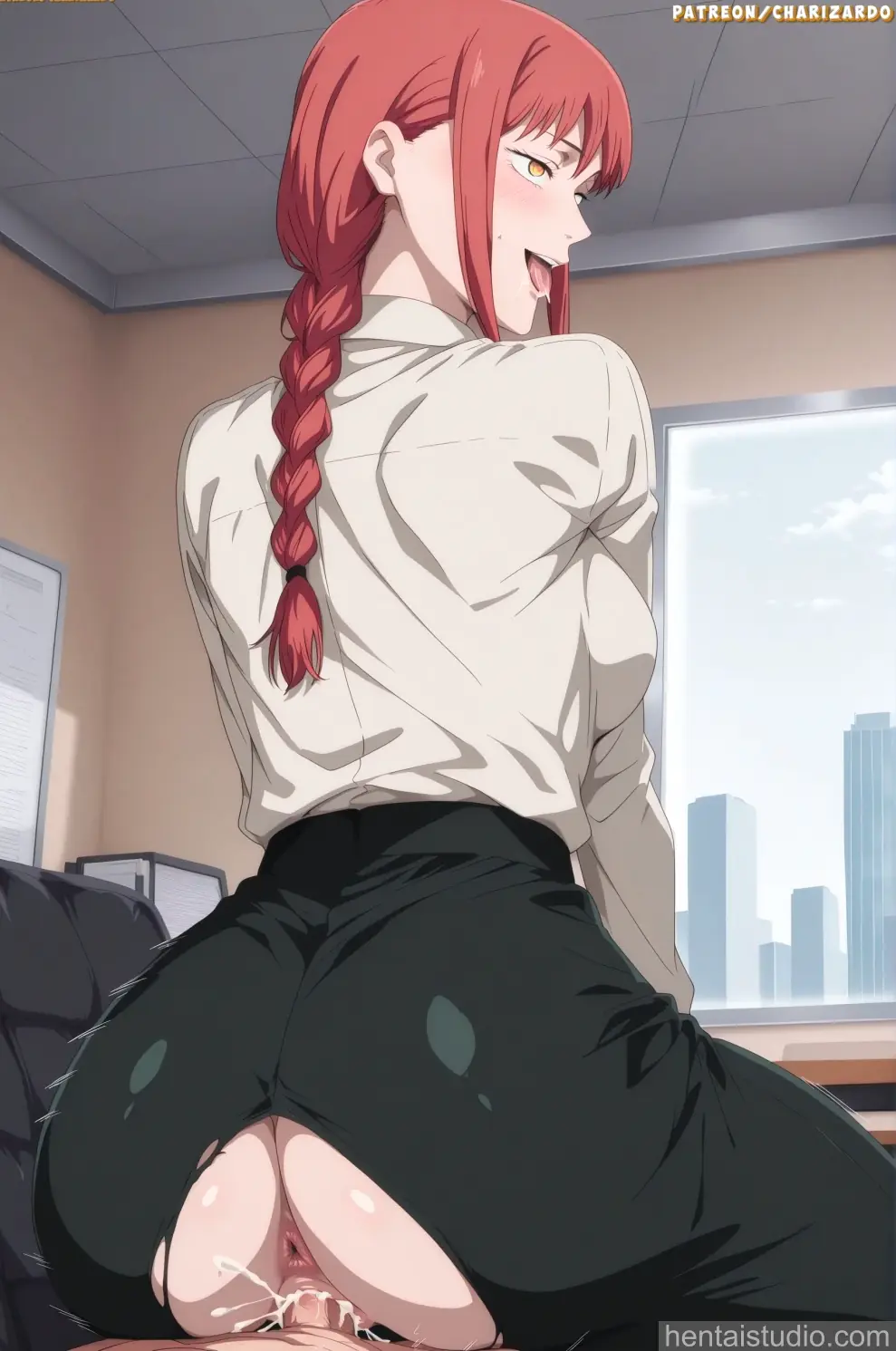 Makima from Chainsaw Man hentai art 21 of 89