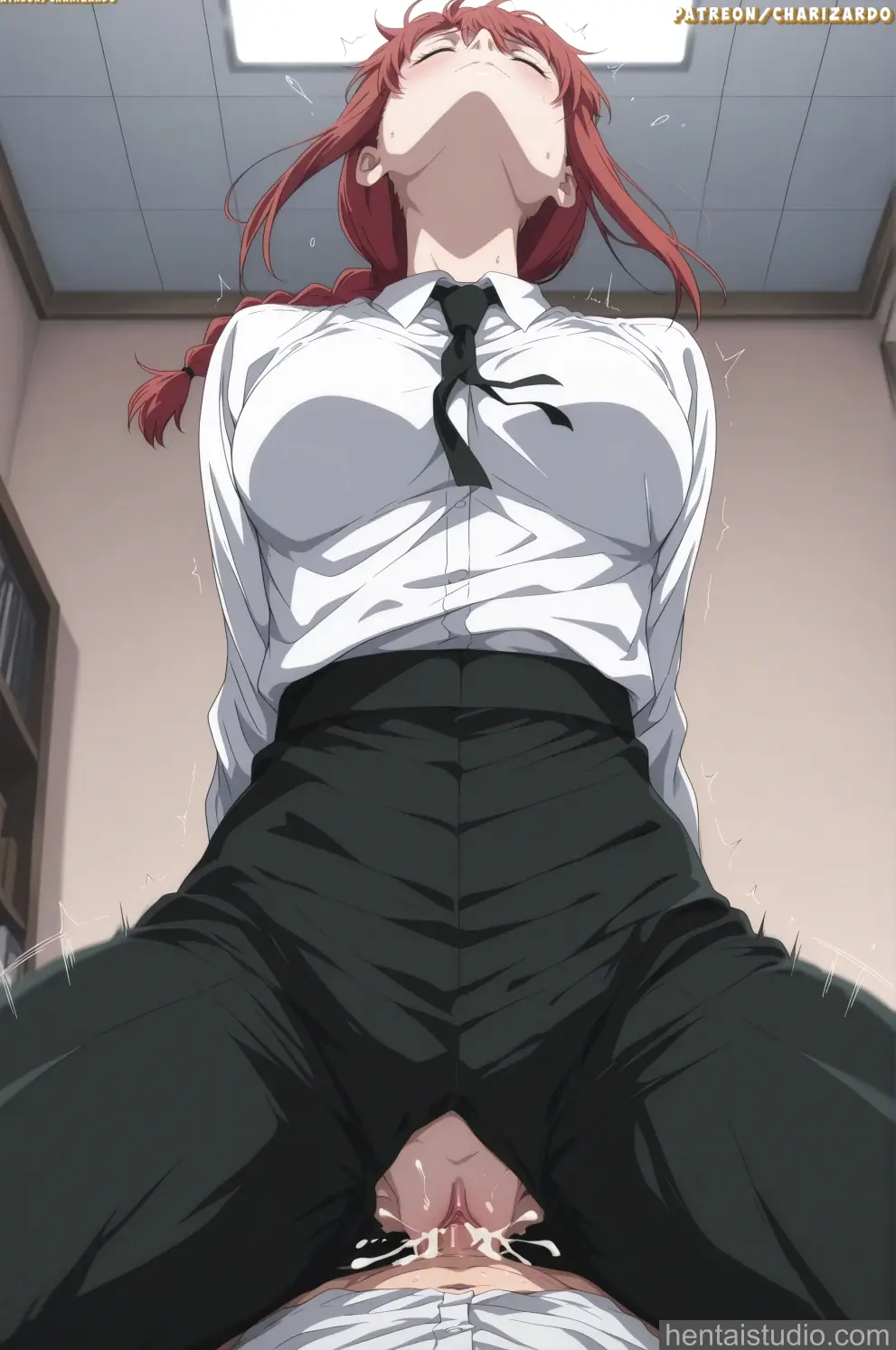 Makima from Chainsaw Man hentai art 26 of 89