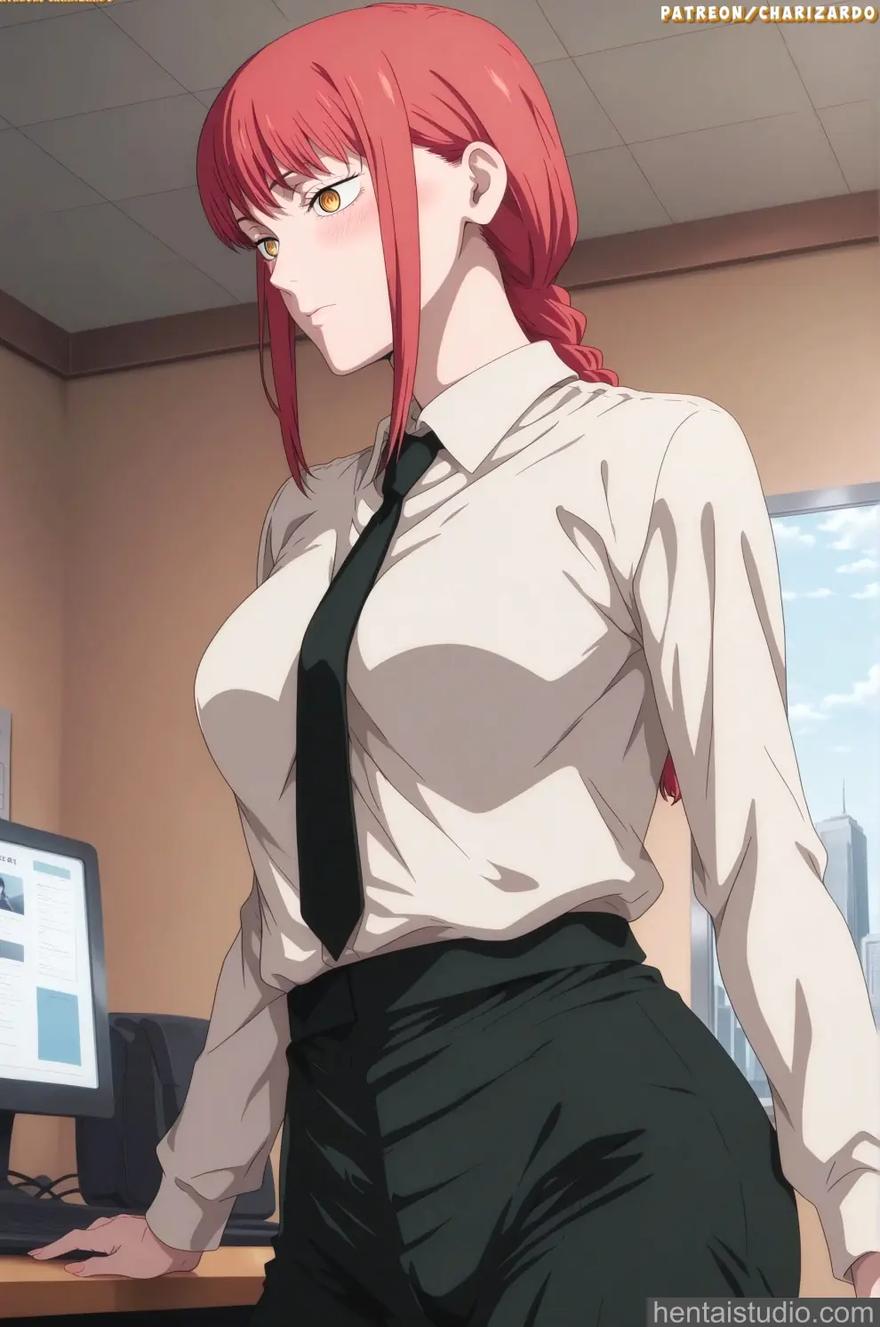 Makima from Chainsaw Man hentai art 8 of 89