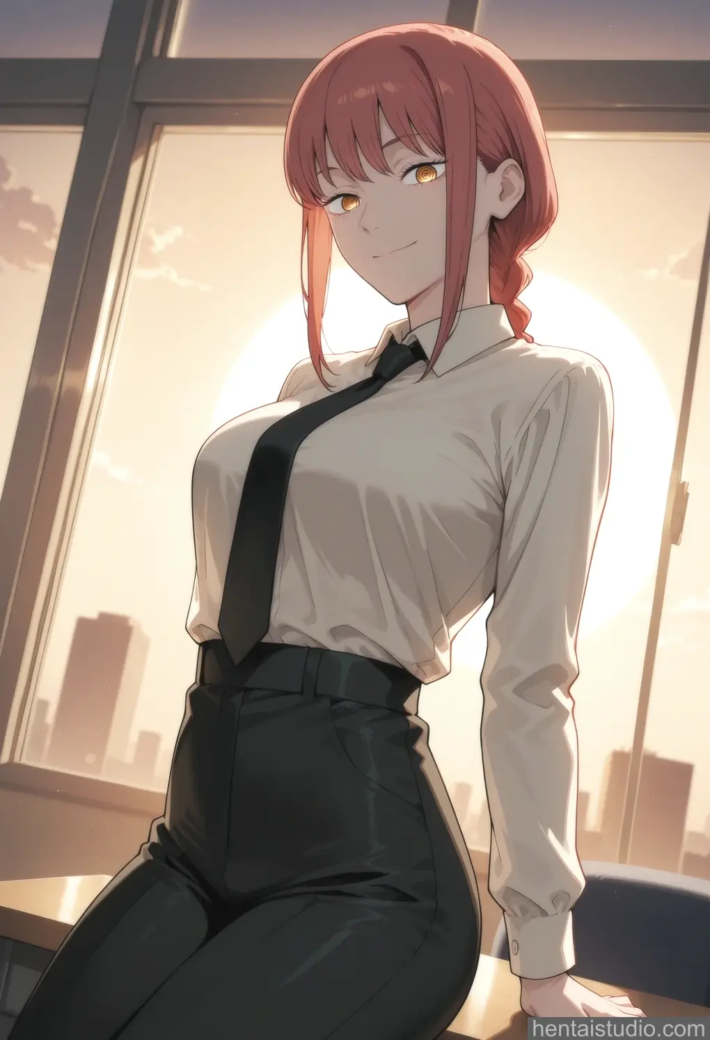 Makima from Chainsaw Man hentai art 1 of 200