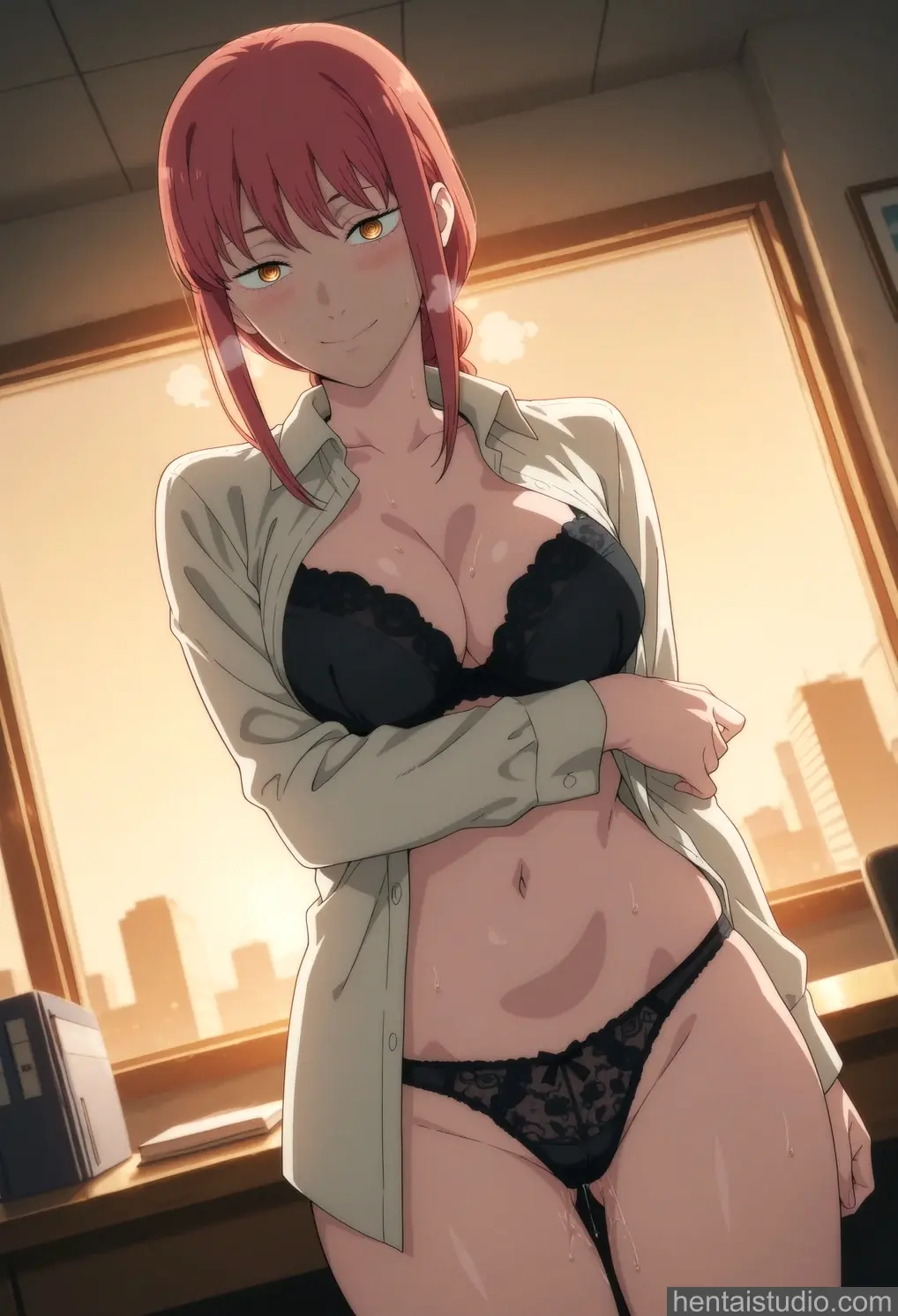 Makima from Chainsaw Man hentai art 13 of 200