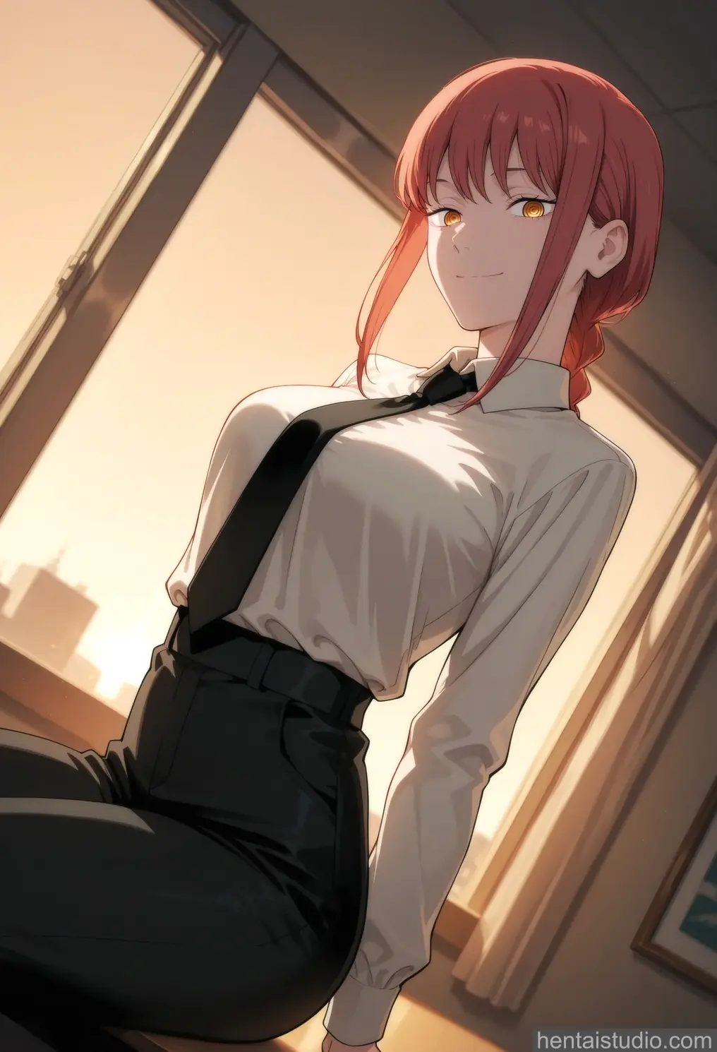 Makima from Chainsaw Man hentai art 3 of 200
