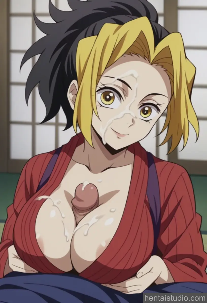 Makio from Demon Slayer hentai art 10 of 47