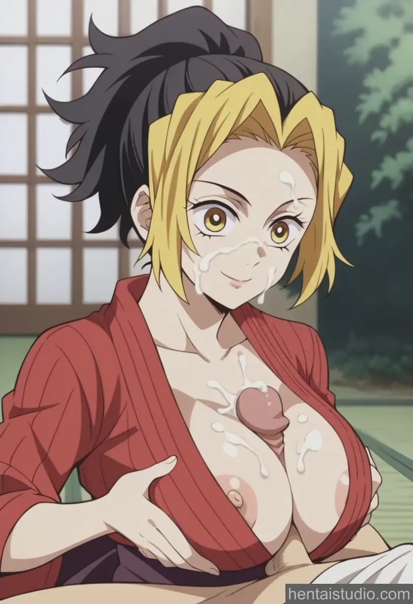 Makio from Demon Slayer hentai art 3 of 47
