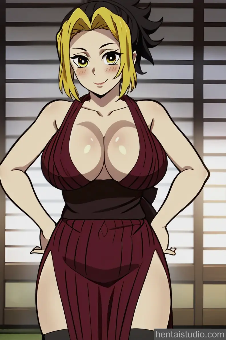 Makio from Demon Slayer hentai art 5 of 8
