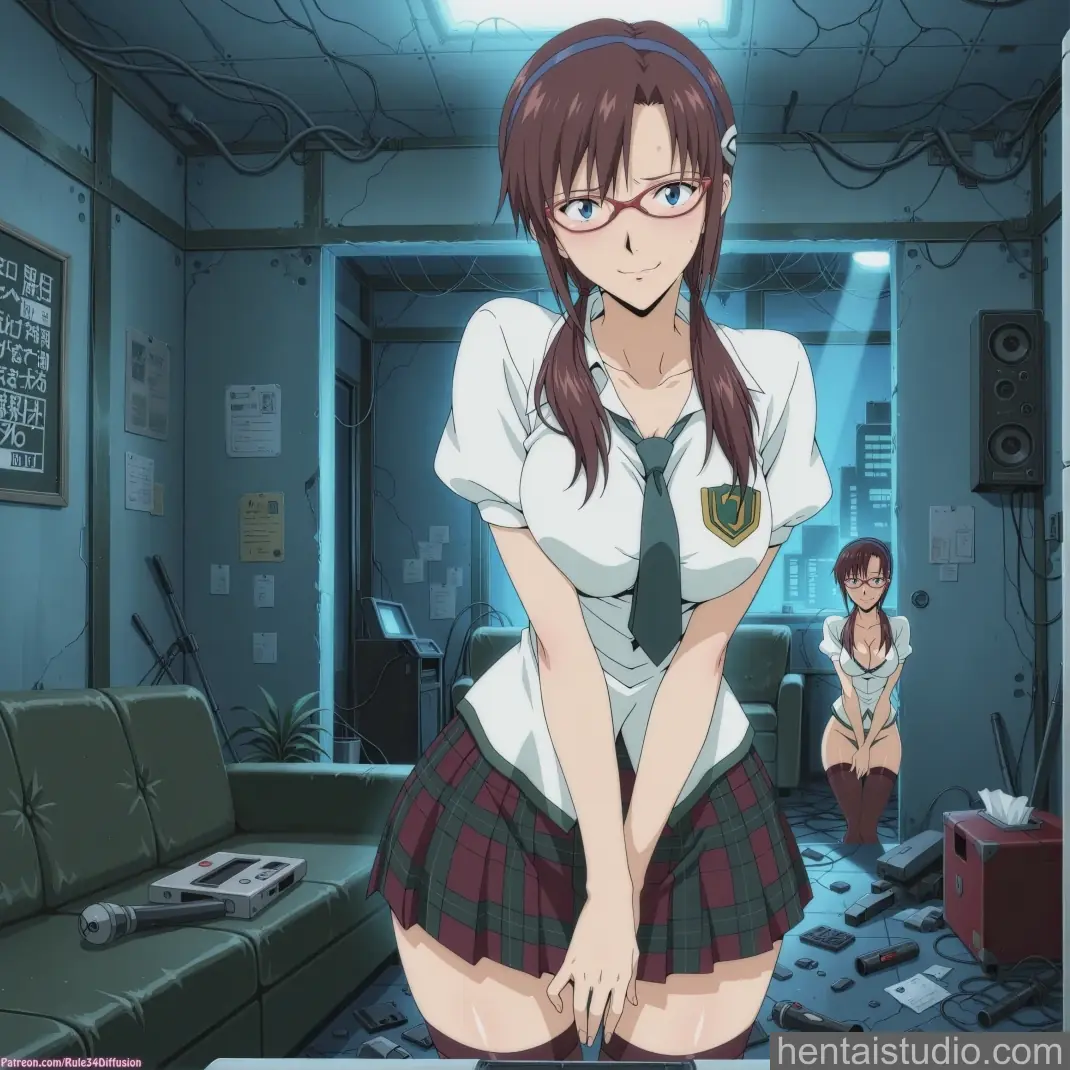 Mari Makinami from Neon Genesis Evangelion hentai art 17 of 61