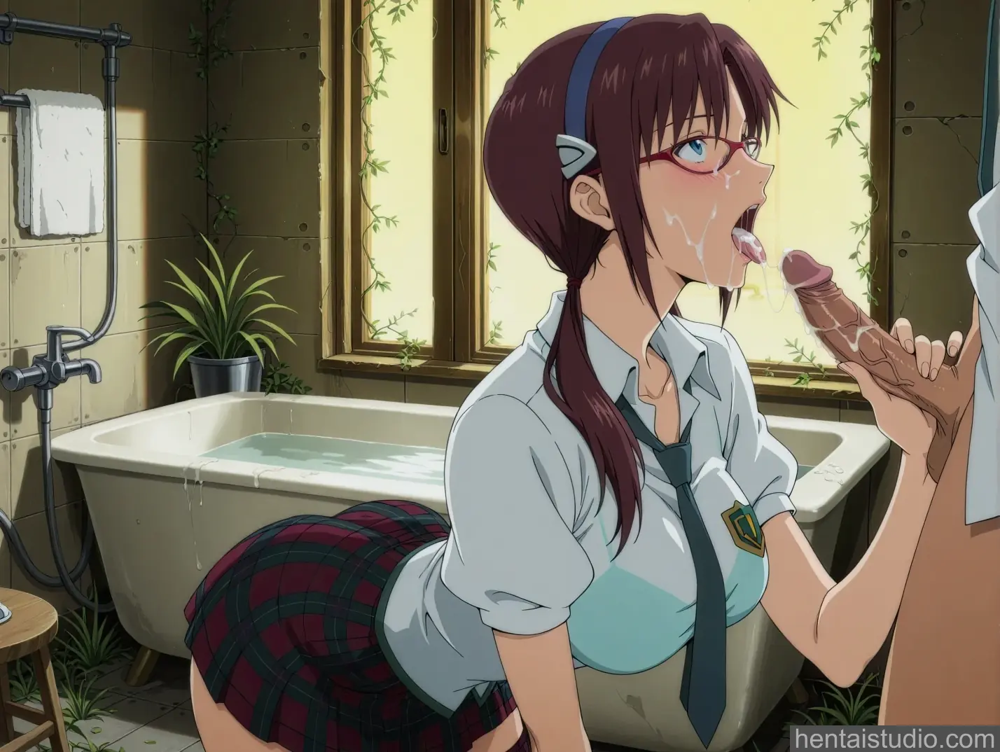 Mari Makinami from Neon Genesis Evangelion hentai art 28 of 61