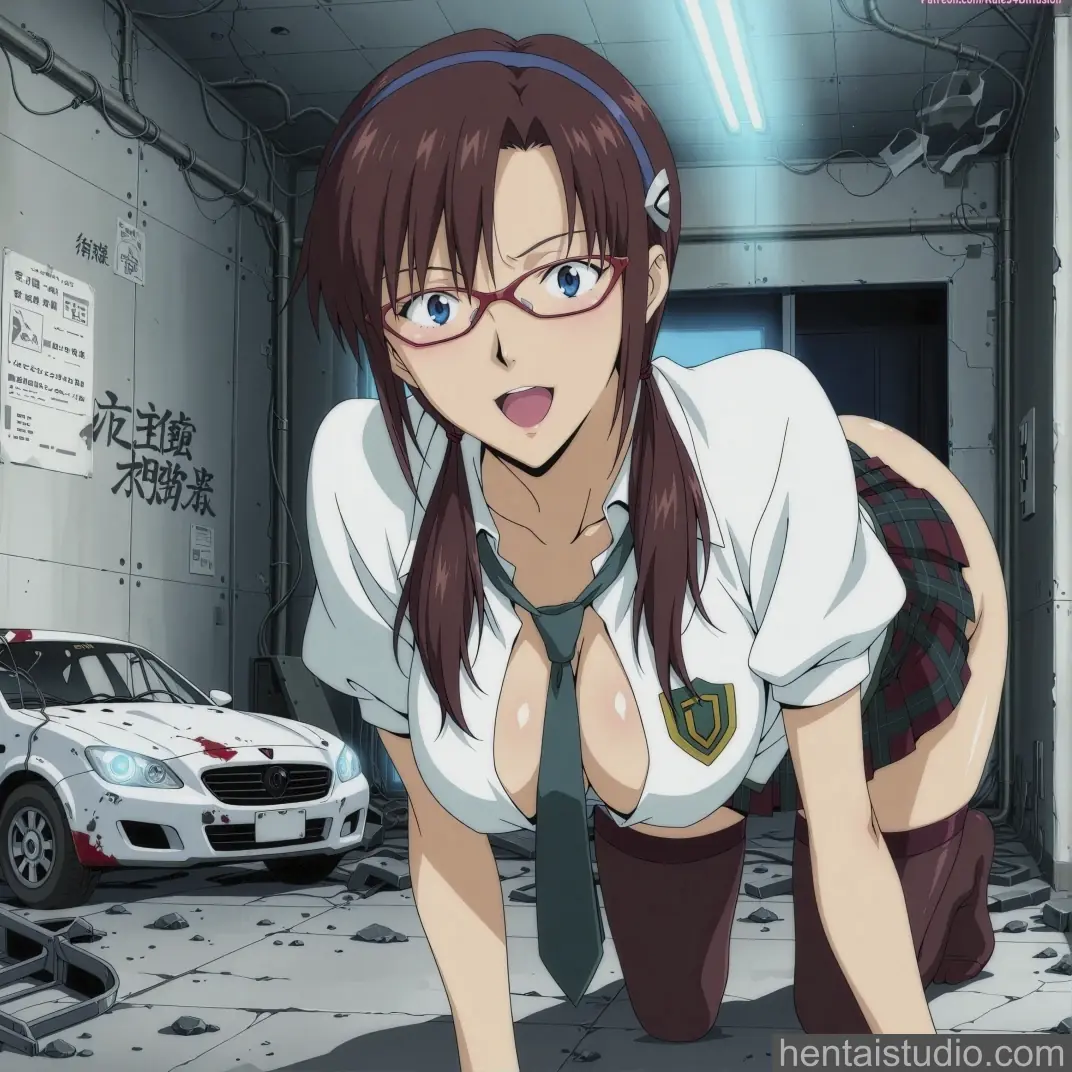 Mari Makinami from Neon Genesis Evangelion hentai art 52 of 61