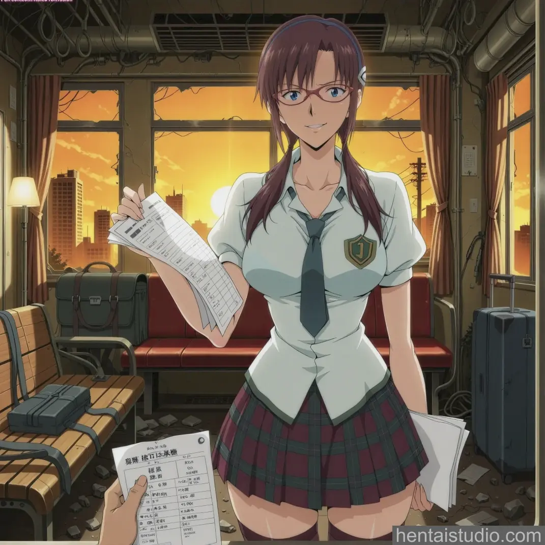 Mari Makinami from Neon Genesis Evangelion hentai art 54 of 61