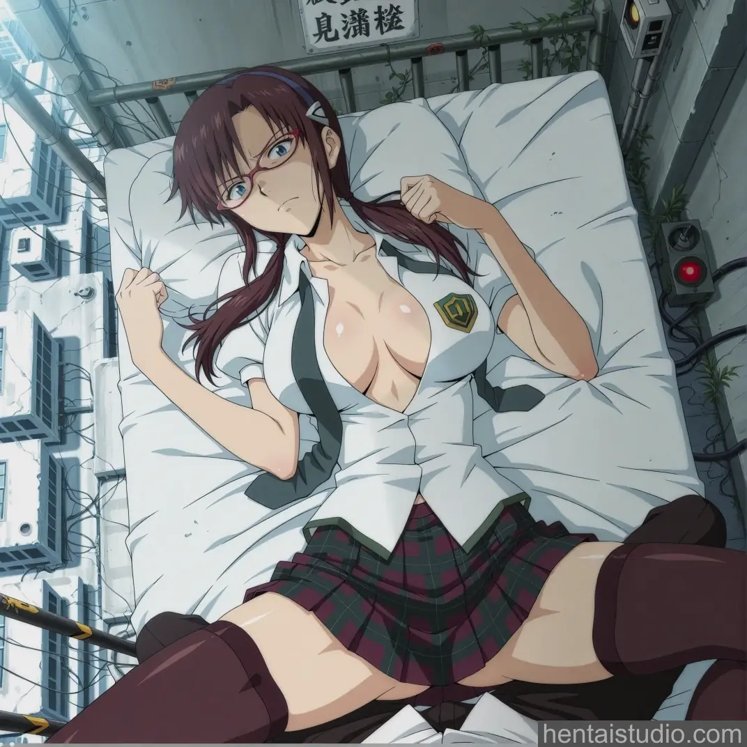 Mari Makinami from Neon Genesis Evangelion hentai art 60 of 61