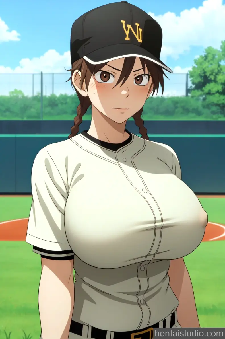 Maria Momoe | Big Windup - Fanart – hentai anime character, Maria Momoe, Big Windup, Momokan, Ookiku Furikabutte, Brunette, Blowjob, Creampie, Big Tits