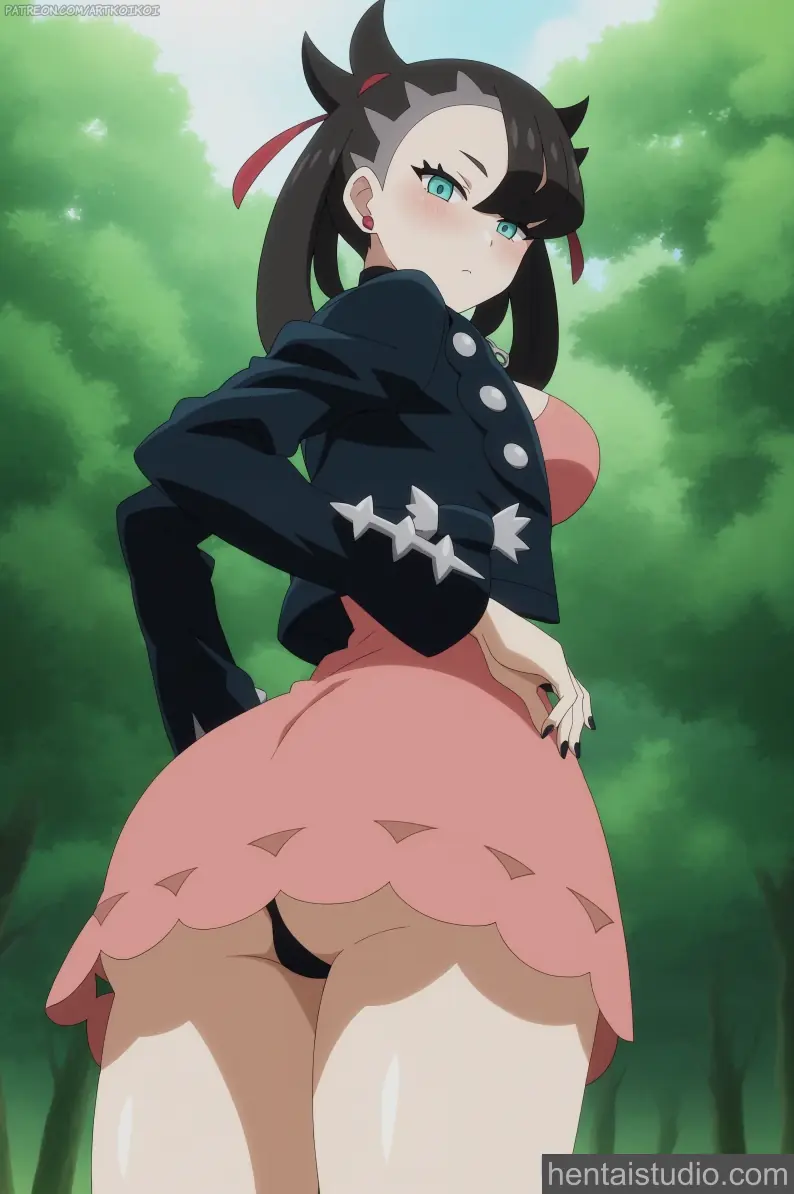 Marnie from Pokemon Sword & Shield hentai art 12 of 13