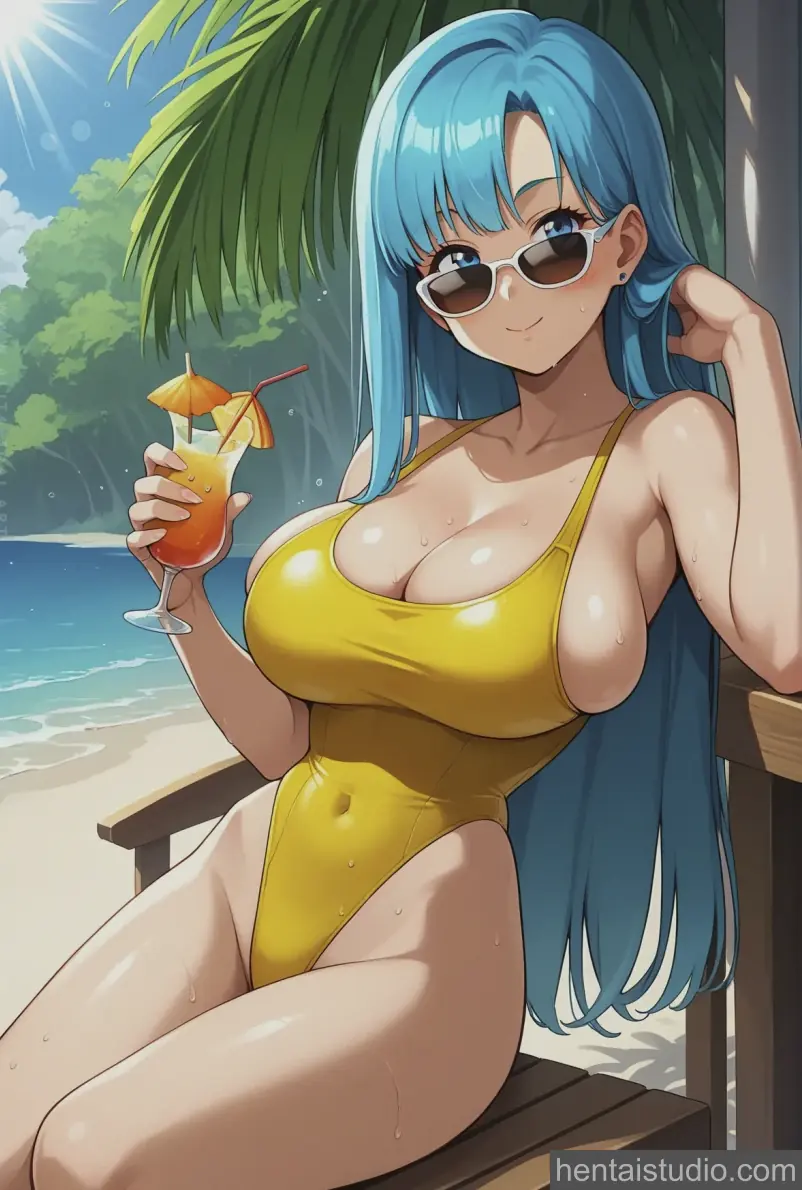Maron Master Roshi from Dragonball Z hentai art 1 of 72