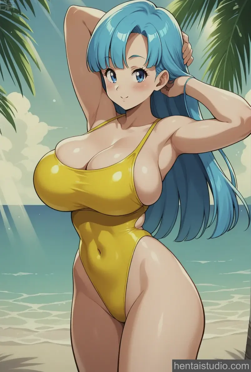 Maron Master Roshi from Dragonball Z hentai art 29 of 72