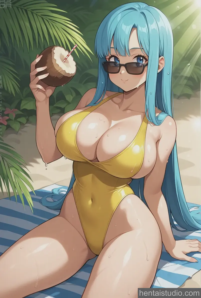 Maron Master Roshi from Dragonball Z hentai art 67 of 72