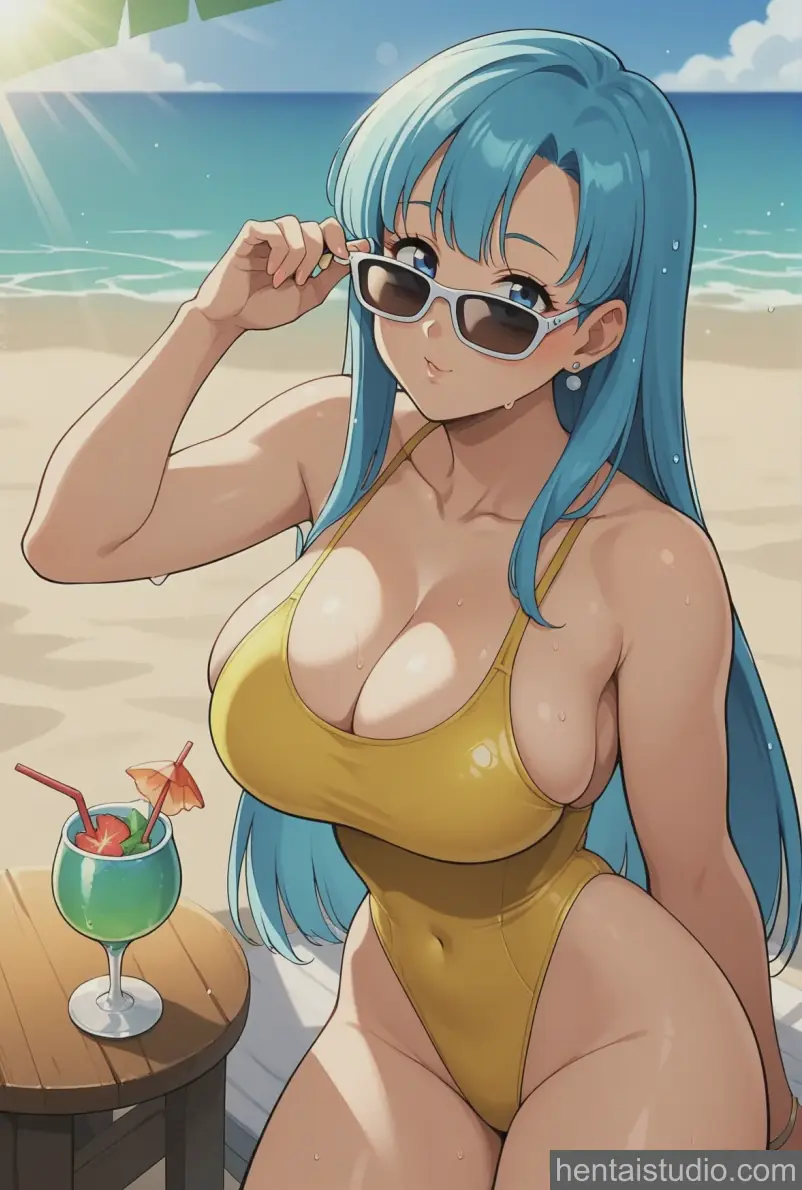 Maron Master Roshi from Dragonball Z hentai art 69 of 72