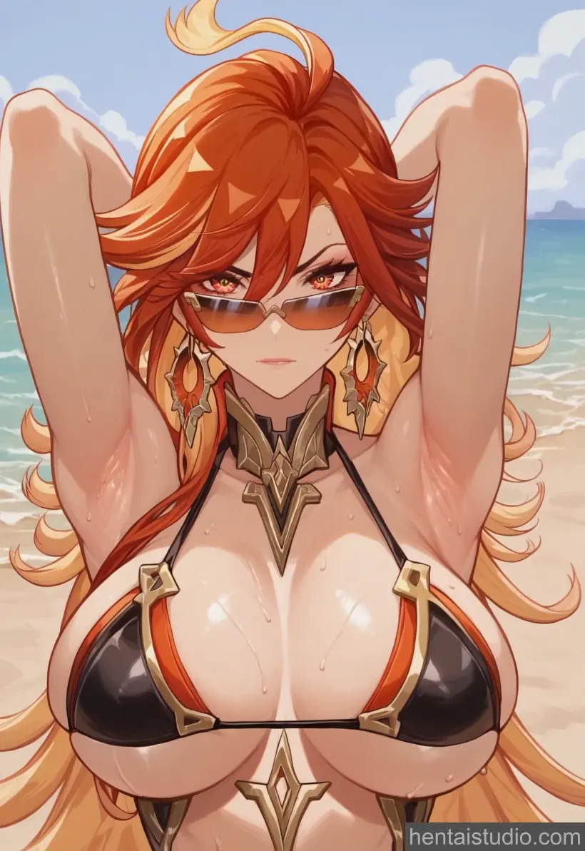 Mavuika from Genshin Impact hentai art 20 of 50