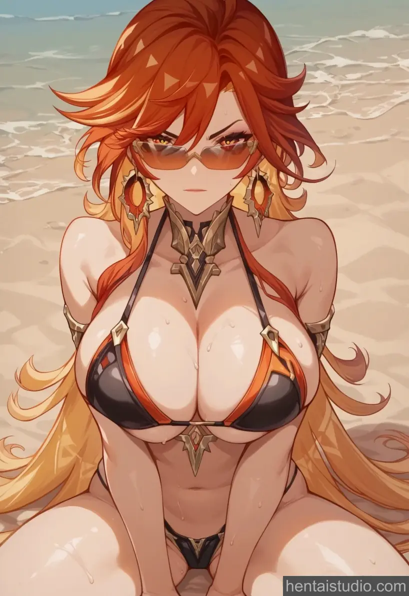 Mavuika from Genshin Impact hentai art 38 of 50