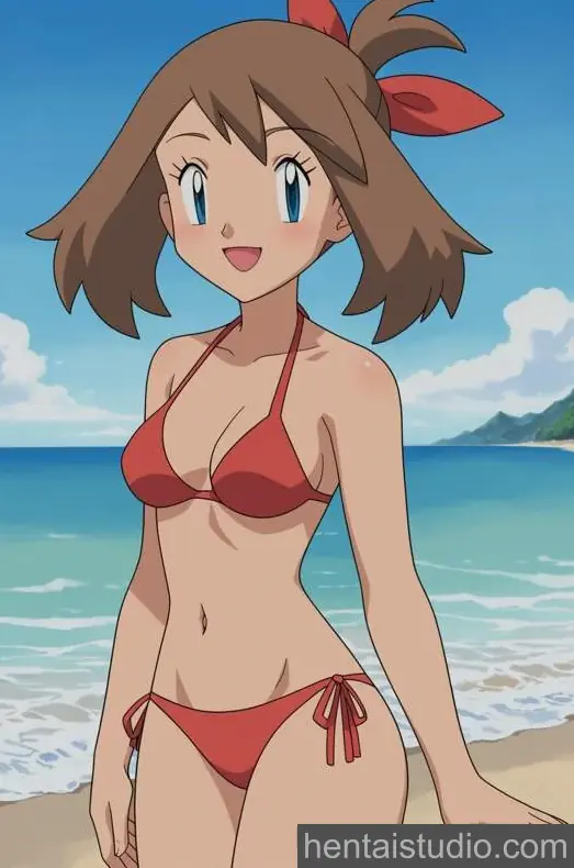 May Ash from Pokemon hentai art 6 of 7