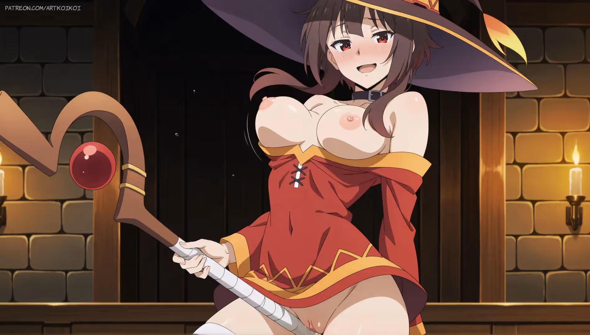 Megumin - KonoSuba: God's Blessing on This Wonderful World! (Kono Subarashii Sekai ni Shukufuku wo!) - Hentai Gallery 13 - 20 Images — image 2 of 20