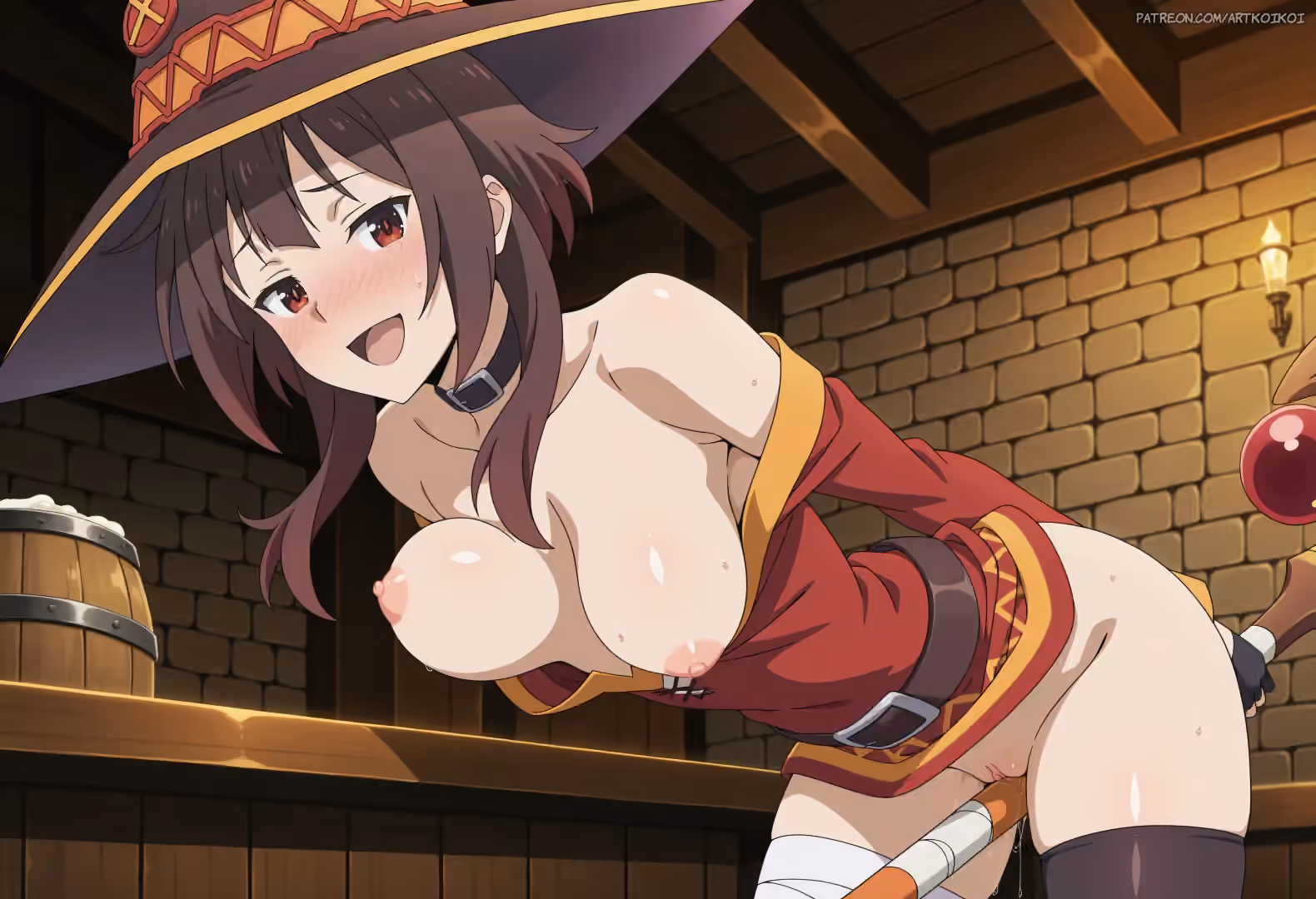 Megumin - KonoSuba: God's Blessing on This Wonderful World! (Kono Subarashii Sekai ni Shukufuku wo!) - Hentai Gallery 13 - 20 Images — image 4 of 20