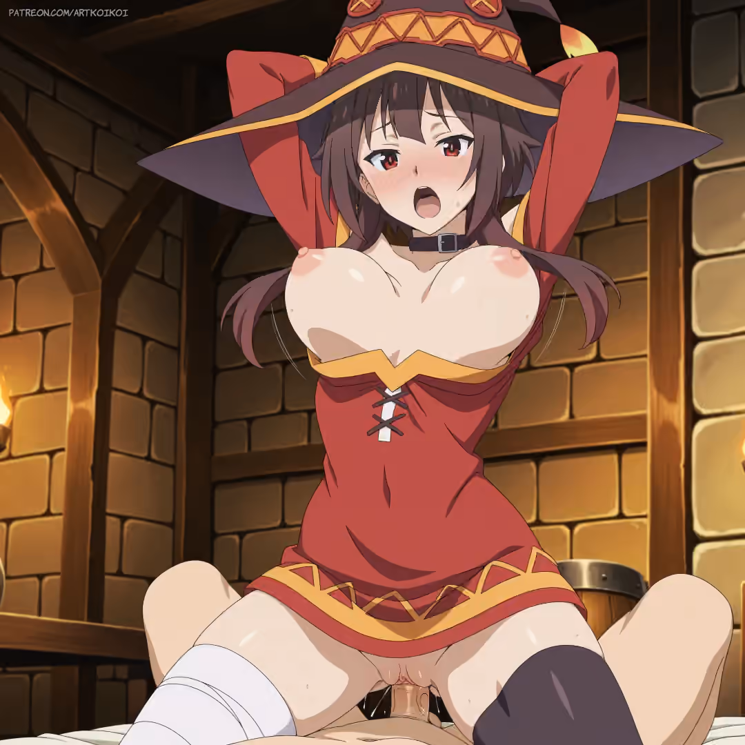 Megumin - KonoSuba: God's Blessing on This Wonderful World! (Kono Subarashii Sekai ni Shukufuku wo!) - Hentai Gallery 13 - 20 Images — image 9 of 20