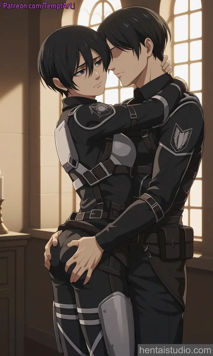 Mikasa Ackerman from Attack On Titan hentai art 3 of 10