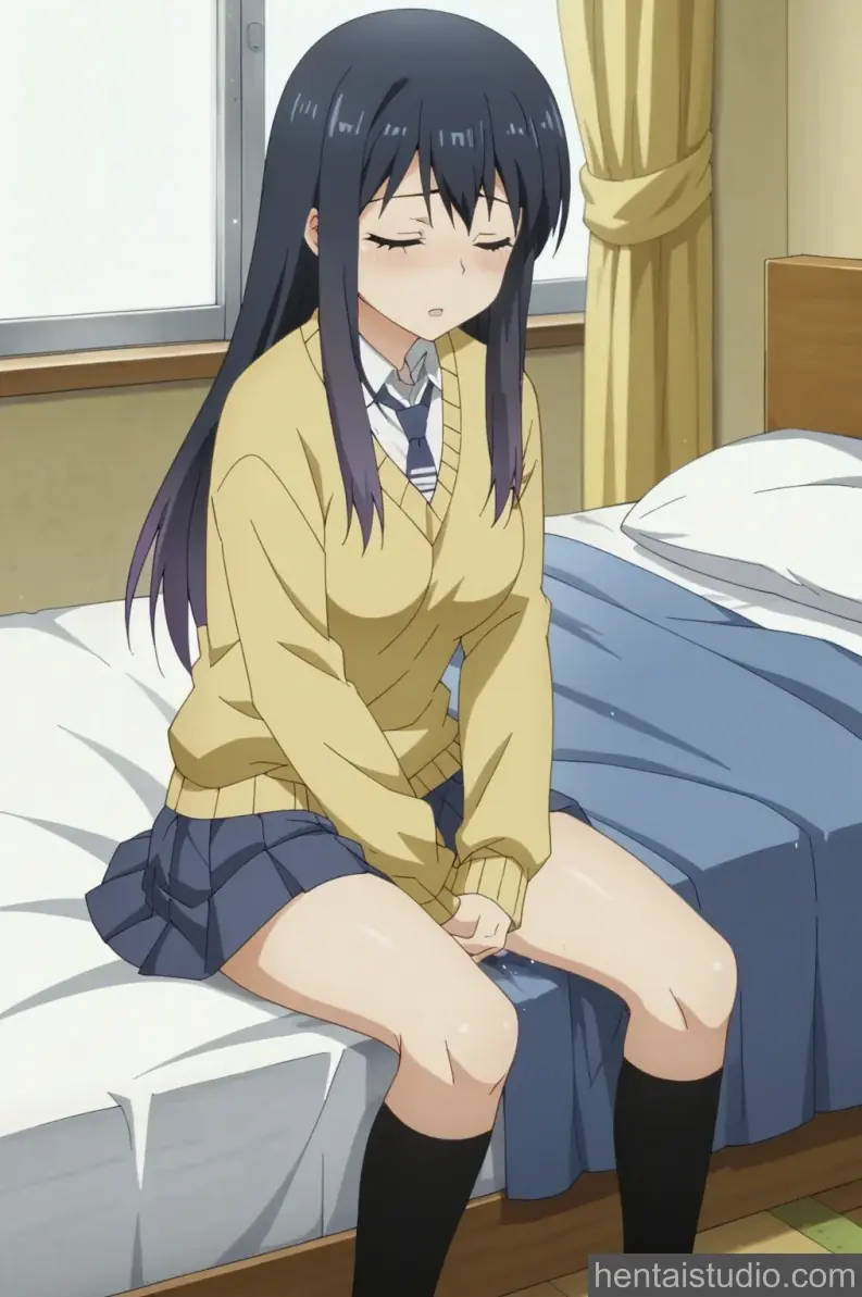 Miko Yotsuya from Mieruko Chan hentai art 9 of 141