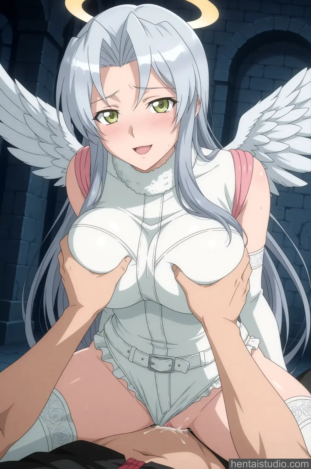 Mikoto Kiba from Triage X hentai art 15 of 34