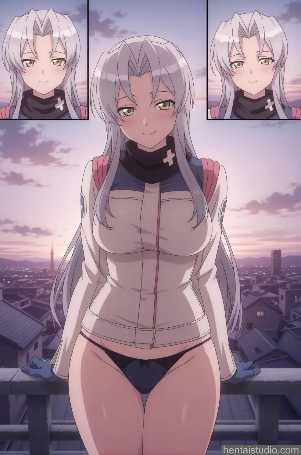 Mikoto Kiba from Triage X hentai art 26 of 34