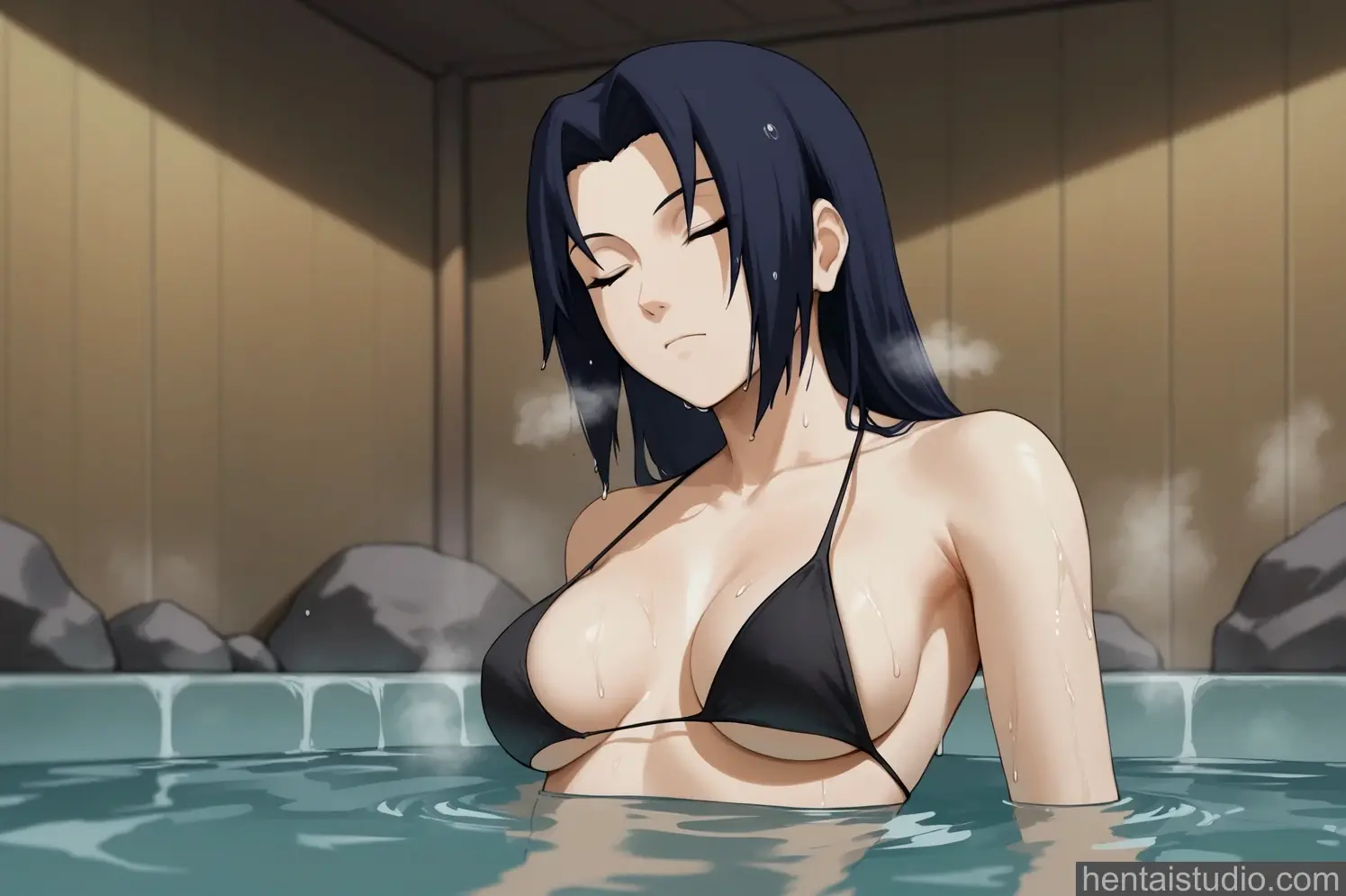 Mikoto from Naruto hentai art 10 of 56