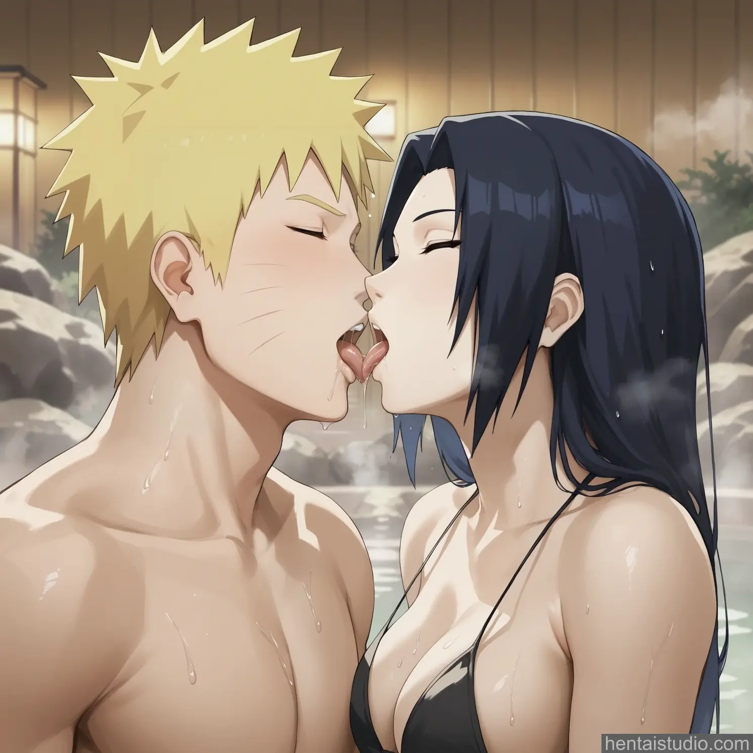 Mikoto from Naruto hentai art 22 of 56