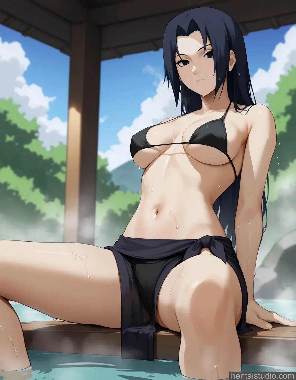 Mikoto from Naruto hentai art 3 of 56