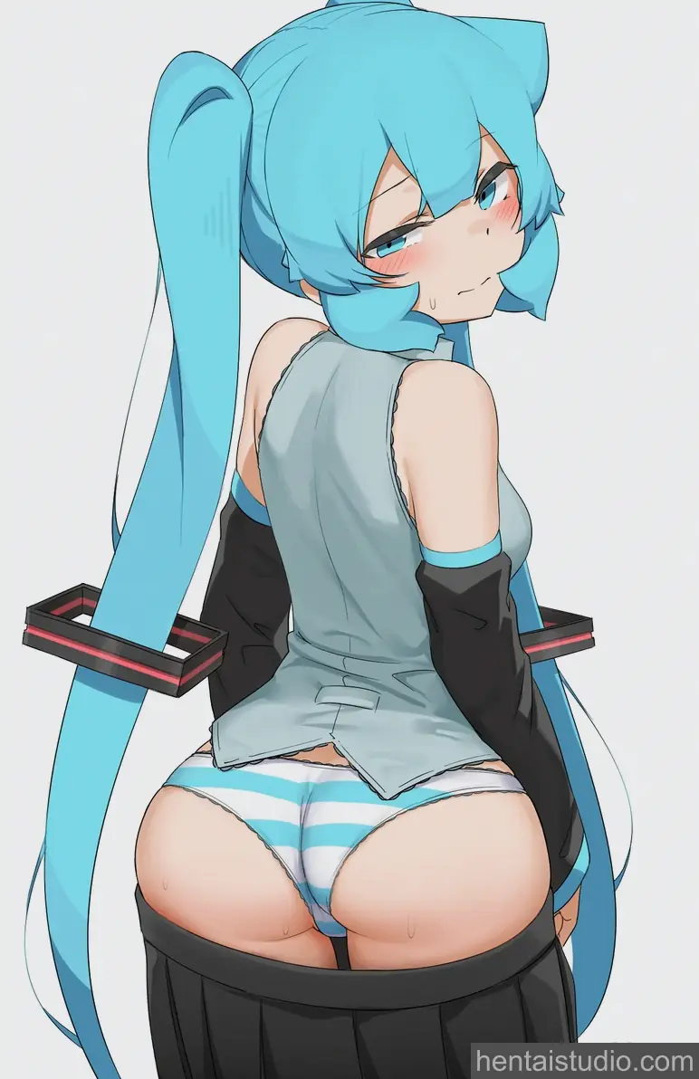 Miku Hatsune from Vocaloid hentai art 1 of 2