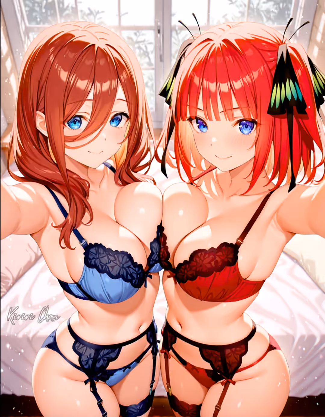 Miku Nakano x Nino Nakano - The Quintessential Quintuplets (Gotoubun no Hanayome) - Hentai Gallery 4 - 30 Images — image 1 of 30