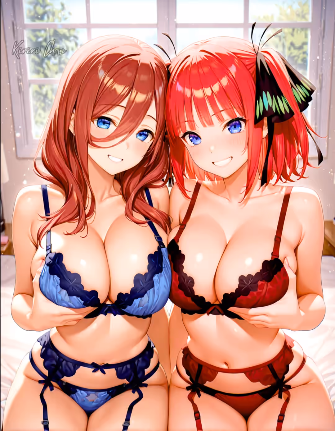 Miku Nakano x Nino Nakano - The Quintessential Quintuplets (Gotoubun no Hanayome) - Hentai Gallery 4 - 30 Images — image 5 of 30